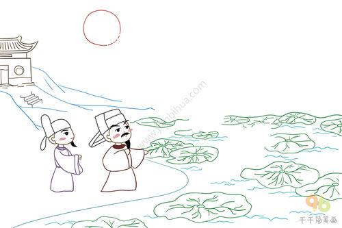 古诗画图片简笔画大全,古诗画简笔画艺术赏析