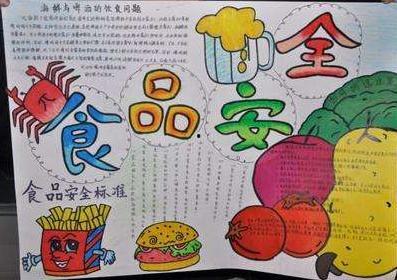 食品安全手抄报图片大全,守护舌尖上的安全