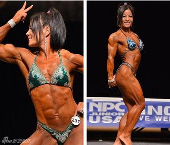 女子健美比赛图片大全,赛场上的力量与美丽并重