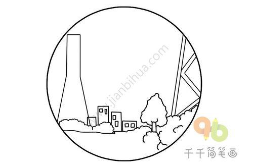 夜晚简笔画图片大全,简笔画勾勒出的温馨时光