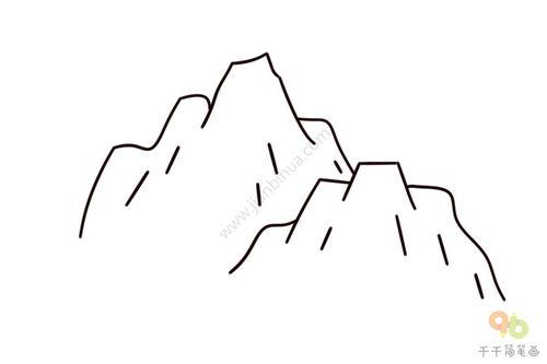 小山简笔画图片大全,描绘自然之美的艺术之旅